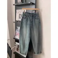 维维家1816新款高腰牛仔裤