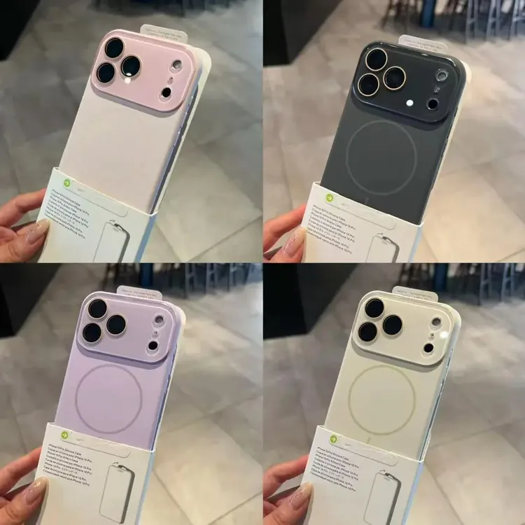 磁吸适用苹果17promax手机壳液态硅胶15镜头膜防摔16相机按键全包