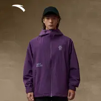 安踏凯里·欧文系列三防功能外套男女防泼水丝光绒茄克172541603