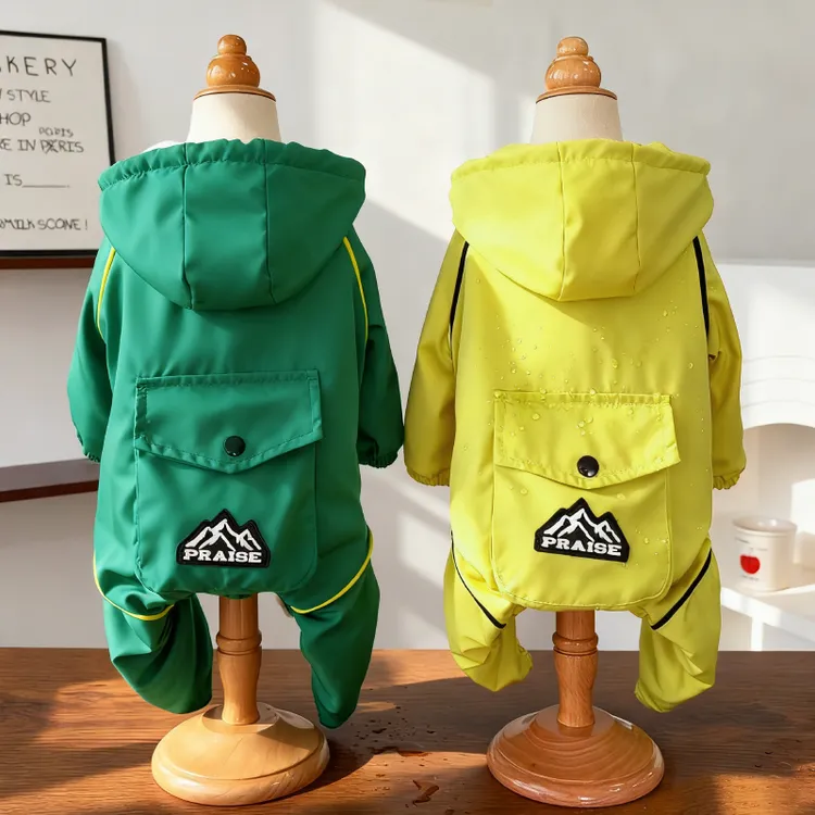 防水防风雨冲锋加厚绒棉衣宠物狗狗猫咪衣服饰用品秋冬户外四脚衣商品图