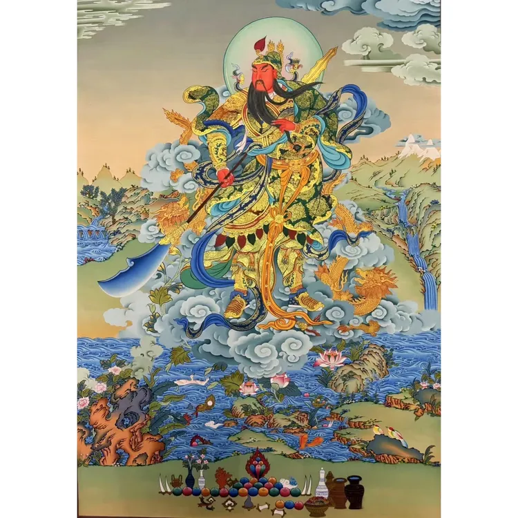 DMC十字绣-珍藏版唐卡关公武财神