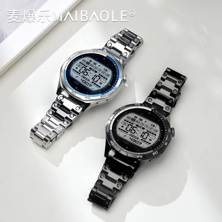 适用华为GT6表带gt5手表watch5系列gt4不锈钢金属gt6pro/5pro腕带