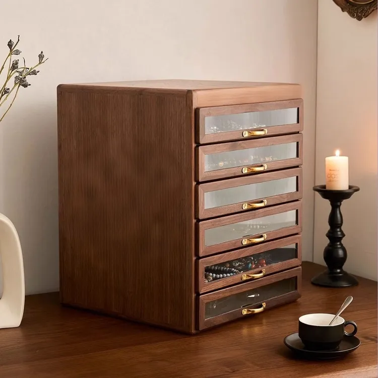 5o大人北美黑胡桃木实木置物柜牙科柜G牌收纳柜储物柜多层文玩柜
