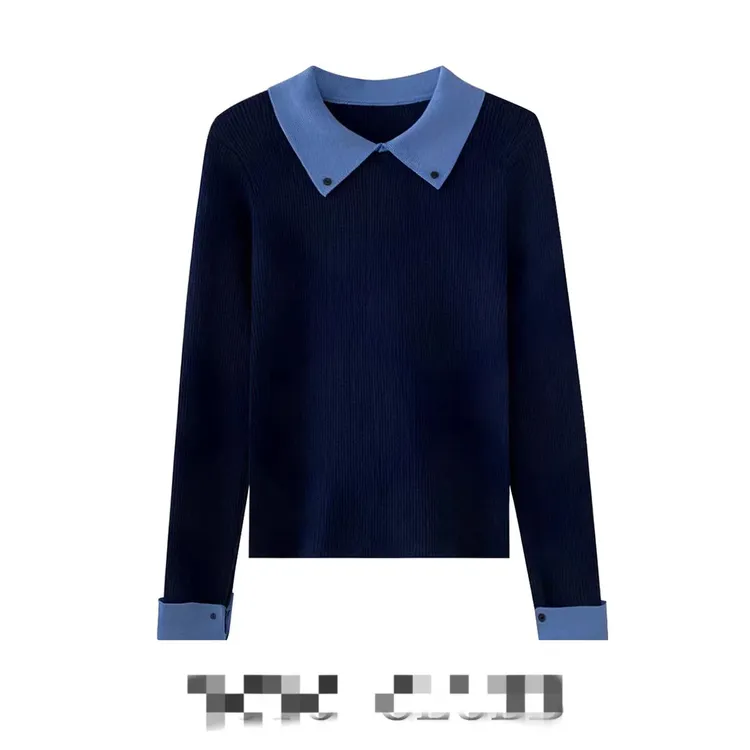 长袖针织打底衫毛针织衫上衣秋冬早春学院风针织开衫H868