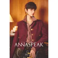 ANNASPEAK复古千金气质Buffalo格纹極细亲肤羊毛呢短款小香外套女