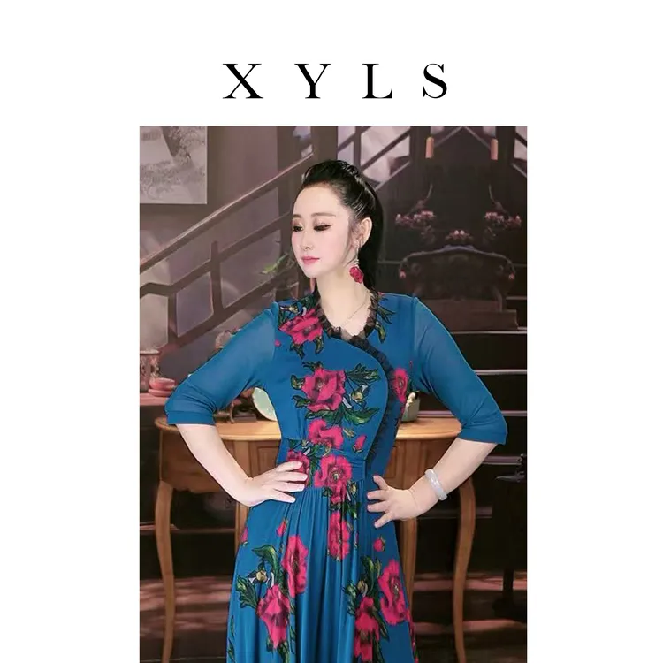 女装弹力连衣裙时尚T006808