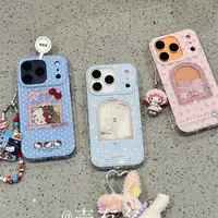 可爱窗户点钻美乐蒂米菲兔KT适用于苹果iPhone17promax手机壳15pr