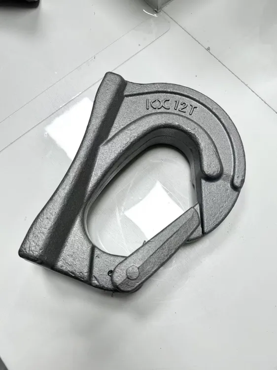 12T锻造挖斗吊钩适用于300-400机型加厚防脱绳