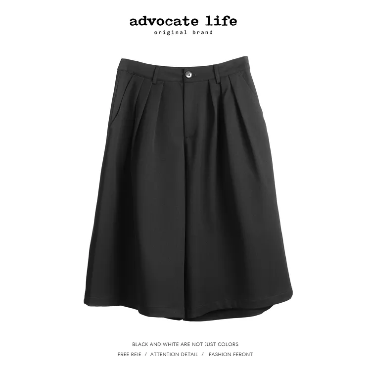 生活主张Advocatelife2025秋冬新品百搭休闲高腰阔腿裤JQ363093