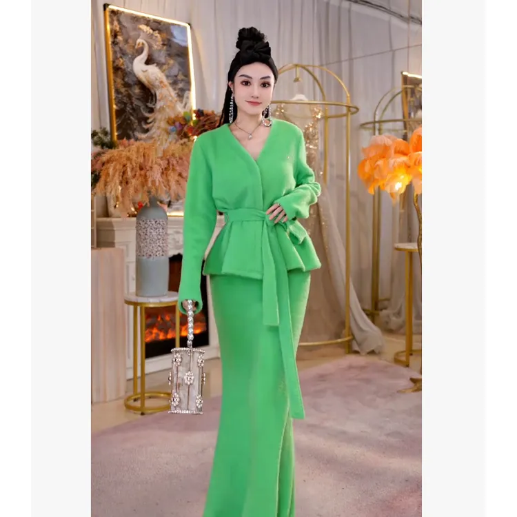 【星姐推荐】星原创高级定制【木森火】设计师款气质轻奢名媛套装