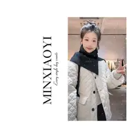闵笑一【冬知意】M527&围脖款羽绒服外套上衣女装
