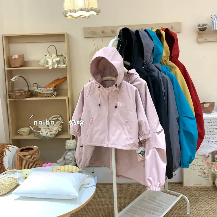 奶哈秋 推荐夜光印花杜邦三防面料机能服户外冲锋衣亲子外套AT703