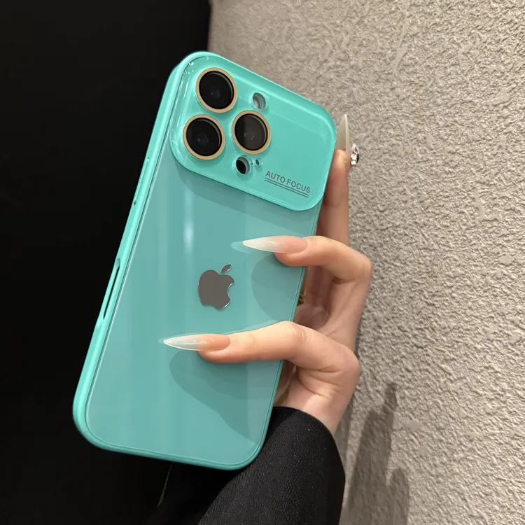 简约大视窗玻璃适用苹果17promax手机壳创意iPhone16个性15小众14