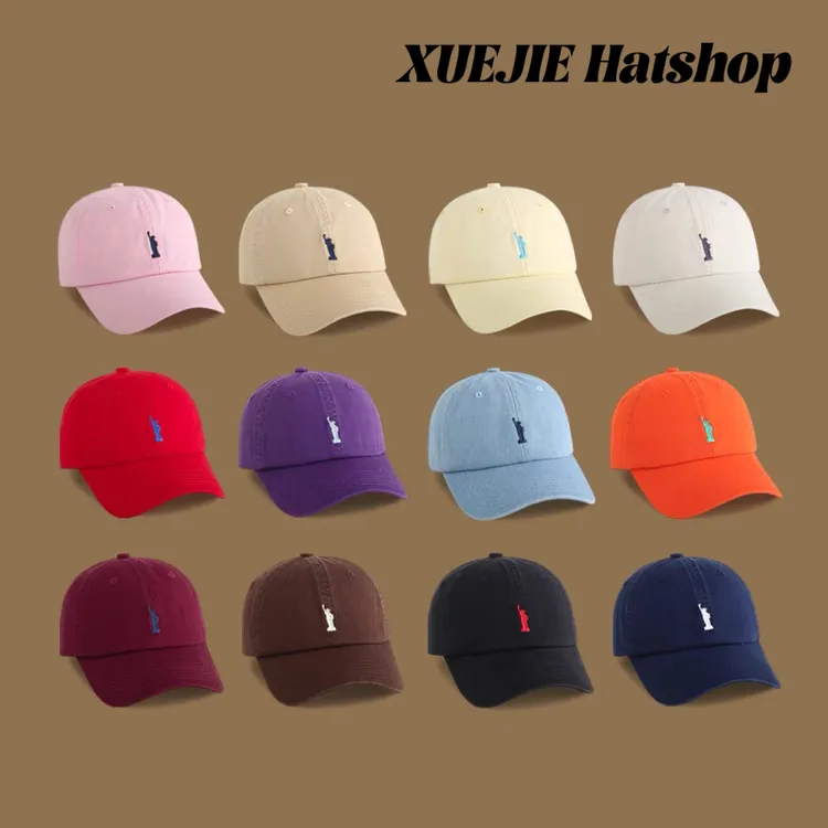 25S 彩标显脸小棒球帽子女时尚四季款软顶鸭舌帽潮