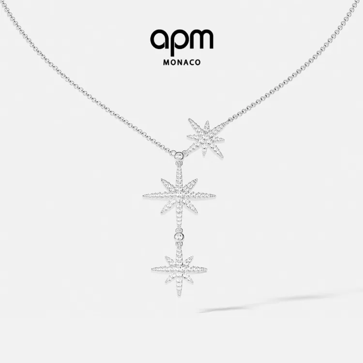 APM Monaco 经典六芒星项链项链轻奢美拉德配饰小众高级感配饰