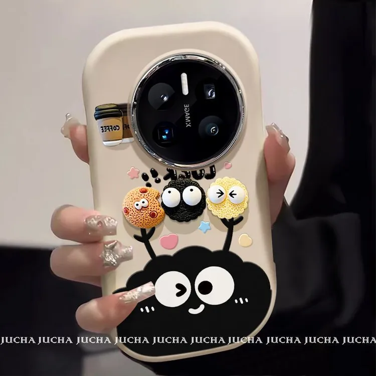 适用华为mate70手机壳高级感轻奢mate60pro女款保护壳咖啡小煤球