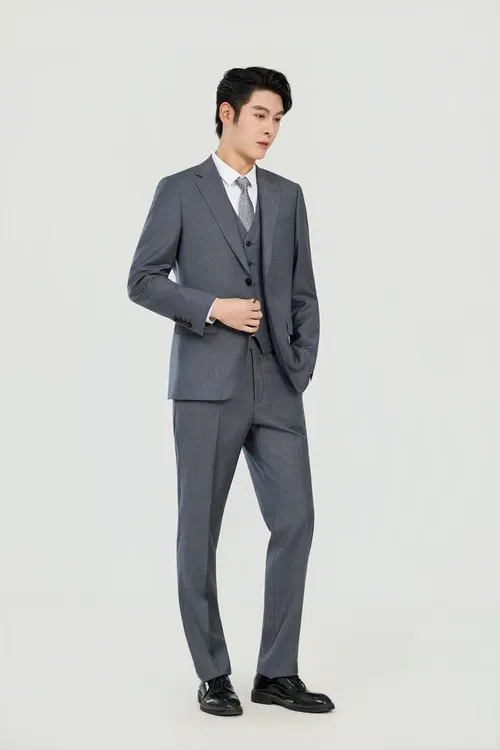 【100绵羊毛高奢（上衣+裤子）套装】半麻衬双开/不开叉/商务正装礼服