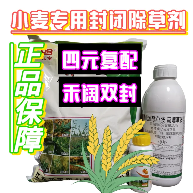 30%吡氟酰草胺·氟噻草胺扑乙小麦芽前封闭除草剂菵草日本看麦娘