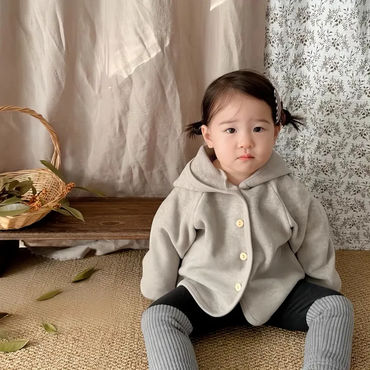 婴幼儿秋装连帽长袖外套女宝宝秋季休闲上衣儿童百搭开衫童装Z059