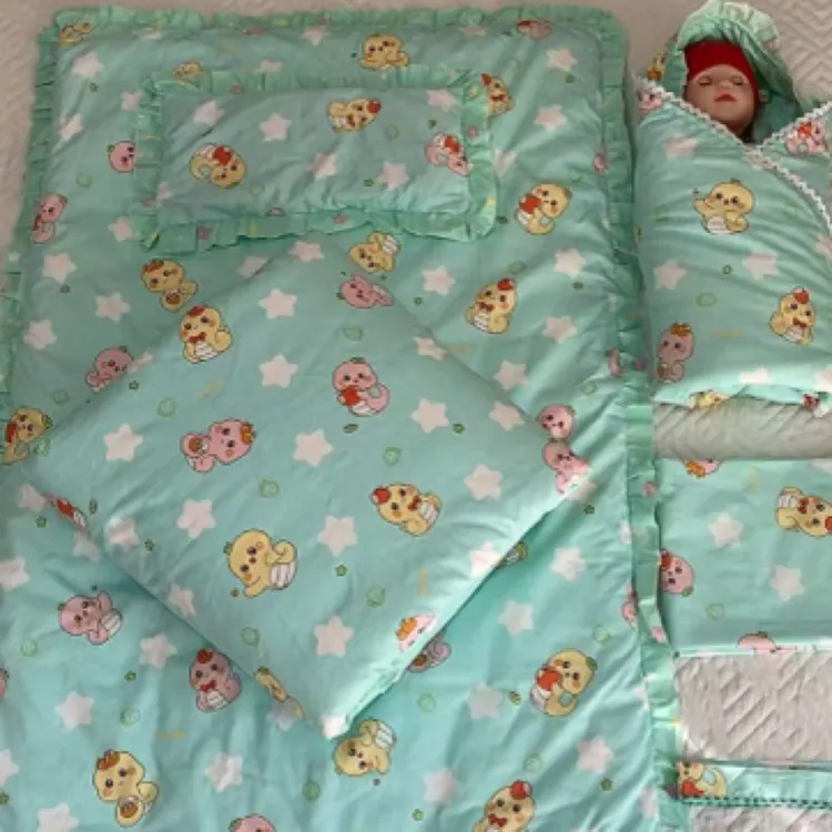 新生儿待产包新生儿棉花被褥六件套新生儿产房必备盖被盖毯抱毯