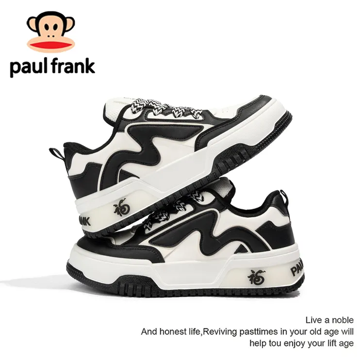 大嘴猴2025年流行情侣款低帮学生约会休低帮系银色低帮系带鞋