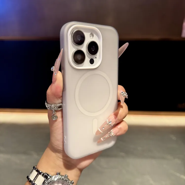 高级简约磁吸果冻适用iPhone16/15pro手机壳苹果14/13防摔二合一