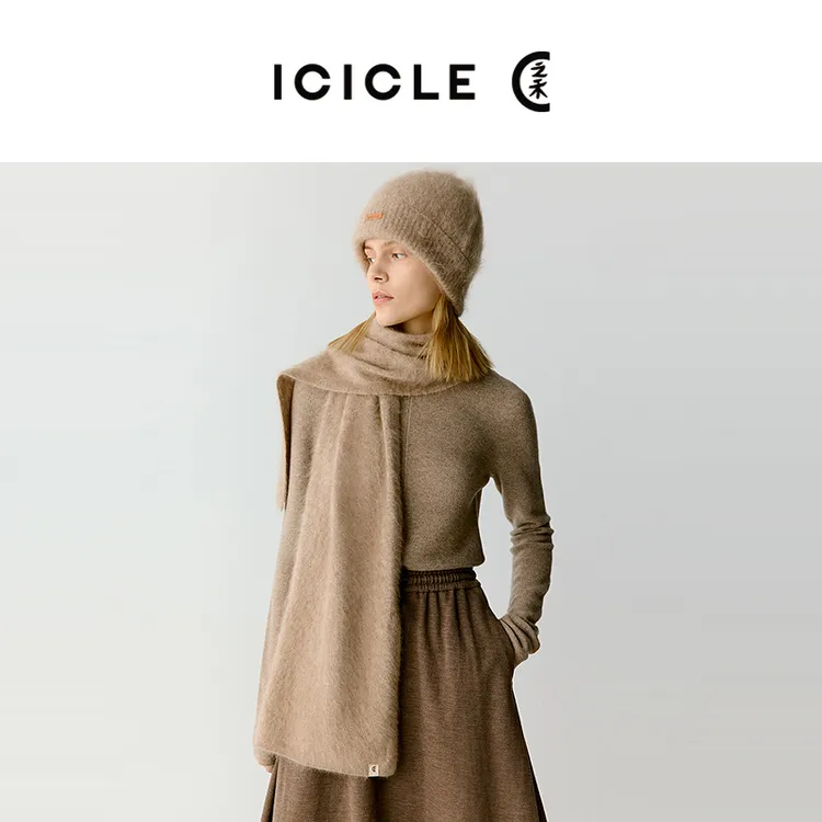 ICICLE之禾25秋冬新品羊绒围巾3152