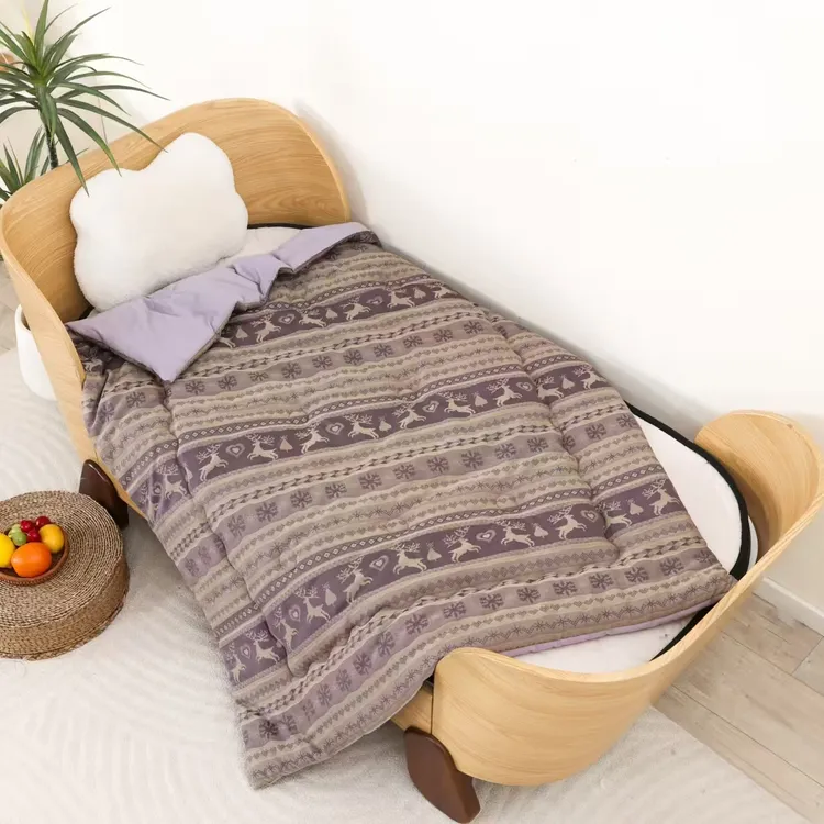 【鹿鸣】150*200cm全棉小尺寸被被子单人双面细纱可机洗被