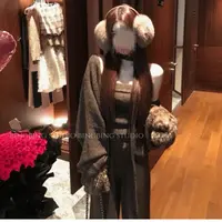 慵懒风气质修身抹胸针织开衫上衣阔腿裤女装2025秋冬新款休闲套装