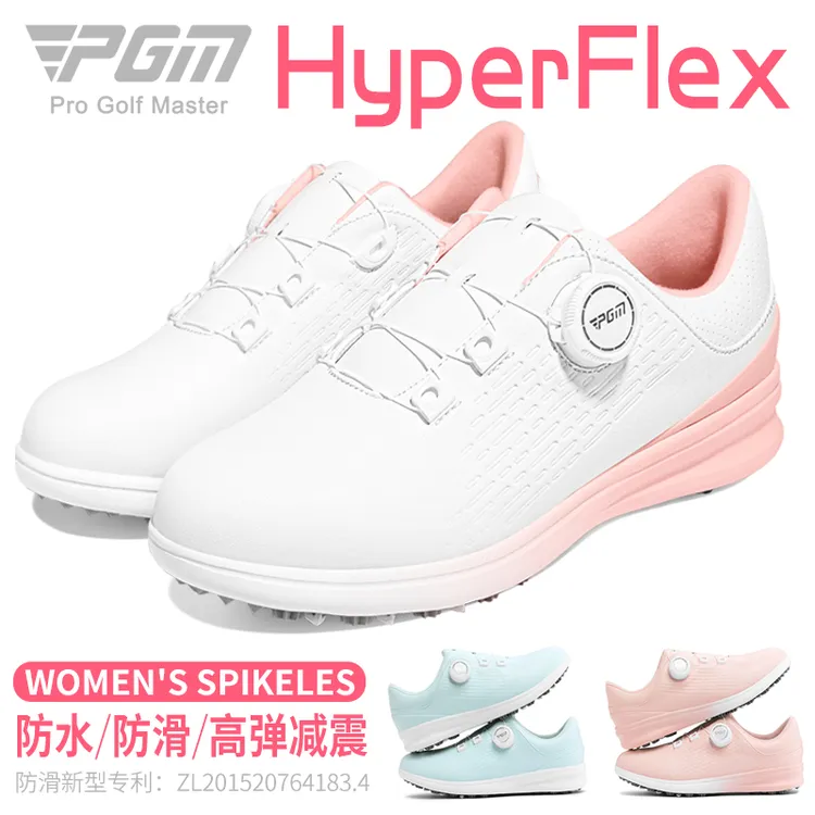 高尔夫女球鞋春夏女士防水防滑旋钮鞋带休闲女鞋韩国女款运动鞋子