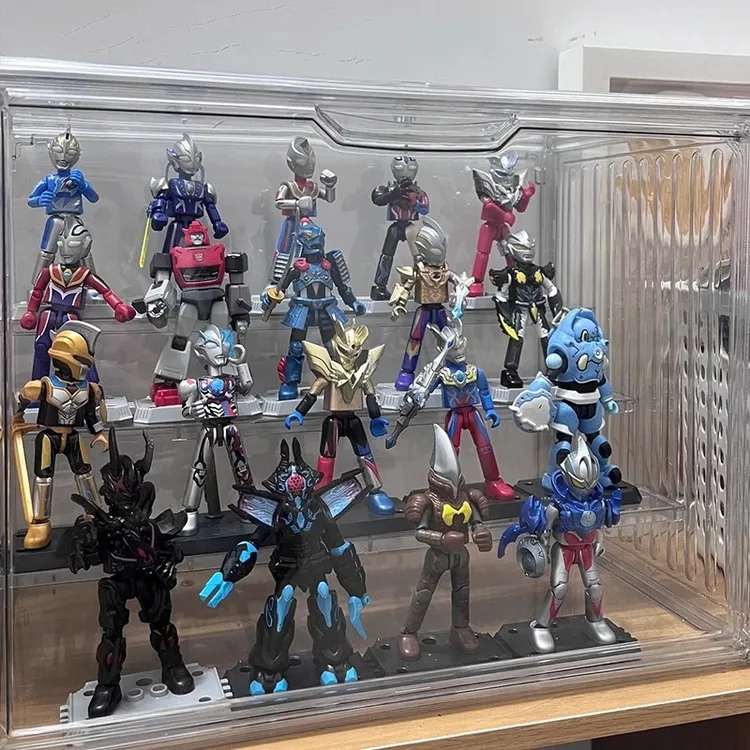 布鲁可专用展示盒奥特曼积木手办收纳柜假面骑士人偶手办展示柜