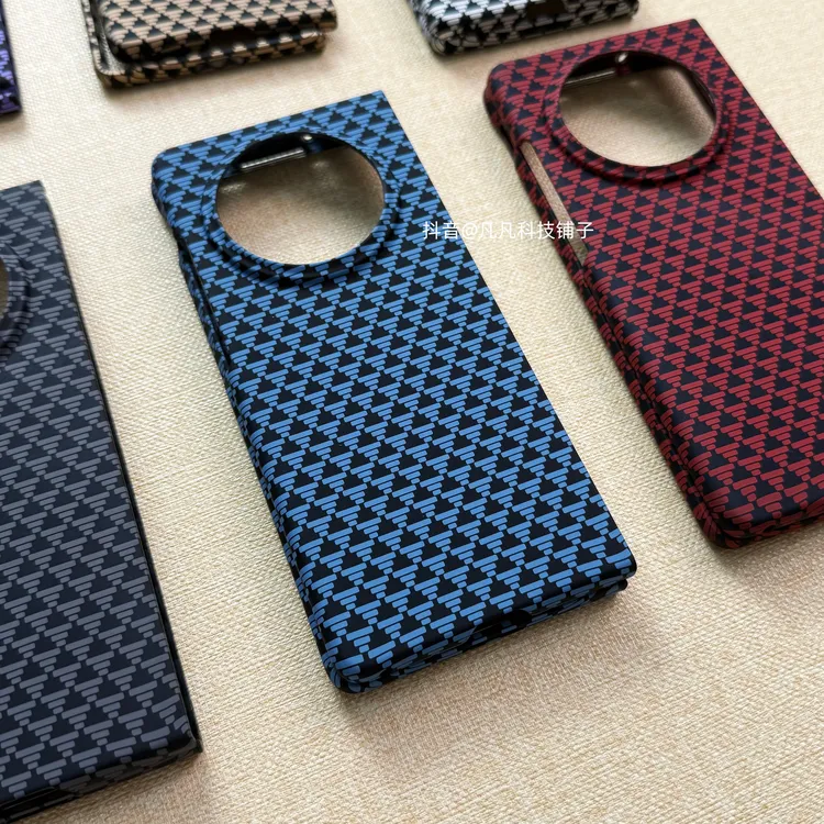 适用vivoxfold3手机壳简约超薄碳纤维xfold2华为xfold+高端保护套