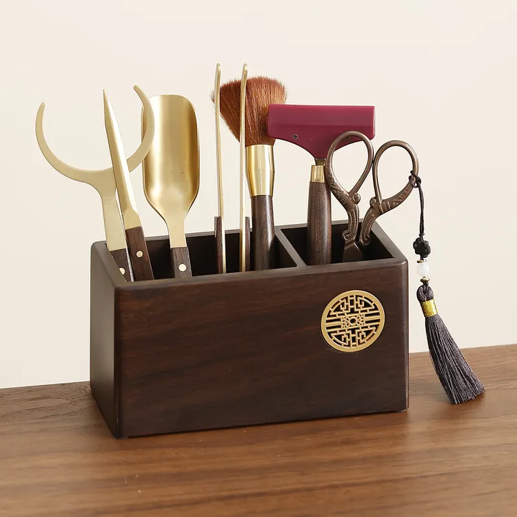 茶道六君子套装高档茶台泡茶工具六件套功夫茶具配件茶桌用品大全