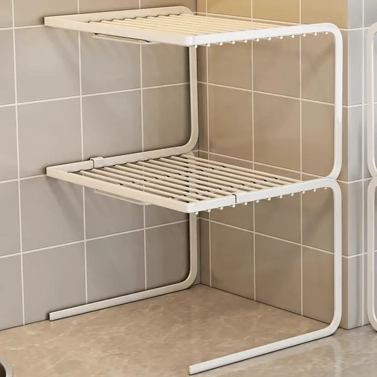 厨房桌面分层架台面置物架子锅架神器橱柜铝合金置物架多层收纳架