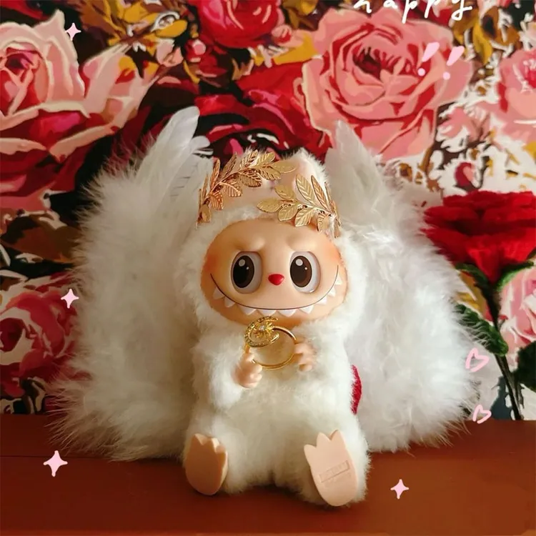 搪胶衣服v1v2心动马卡龙17cmlabubu可口可乐联名拉布布天使娃衣