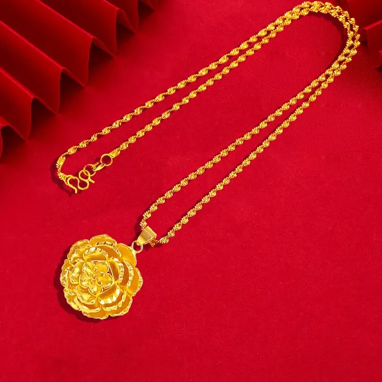 花开吉祥吊坠女款轻奢时尚减龄高级感送人礼物好寓意礼品盒商品图