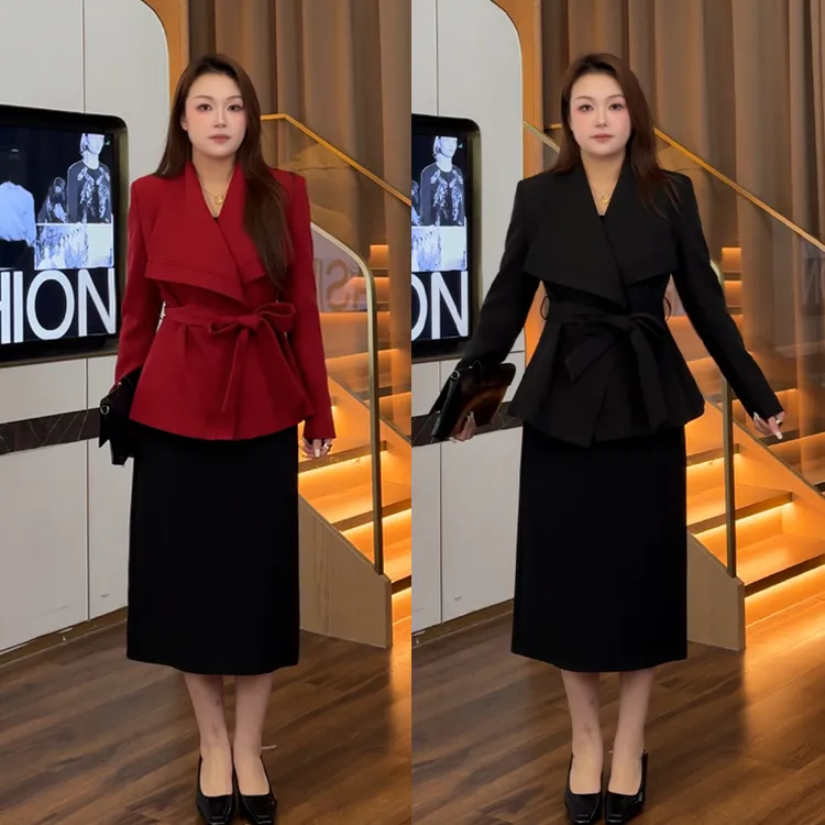 花菜微胖定制~【华丽篇章】秋季新款高级感轻奢时尚气质西装外套