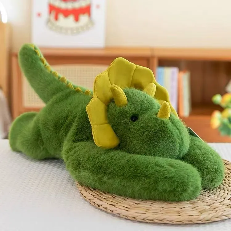 趴款三角龙玩偶公仔娃娃正版毛绒玩具可爱公仔女生办公靠枕玩偶