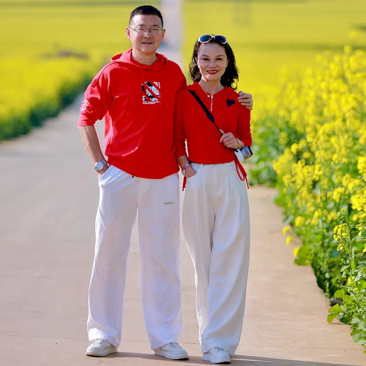 2025春秋新款女装高腰阔腿裤套装显瘦气质长袖运动网红时尚休闲