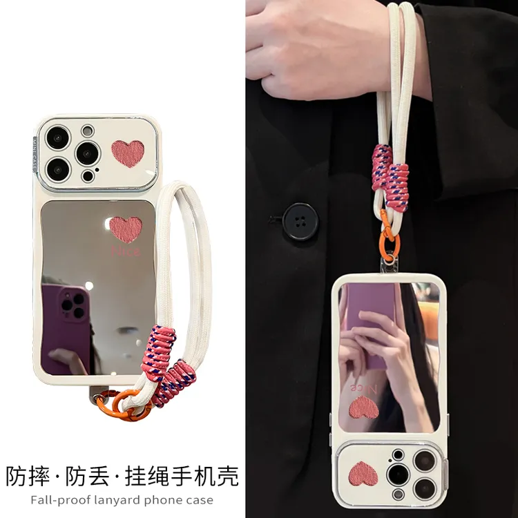 镜面秒变17适用苹果16promax手机壳新款iphone15大视窗13pro网红