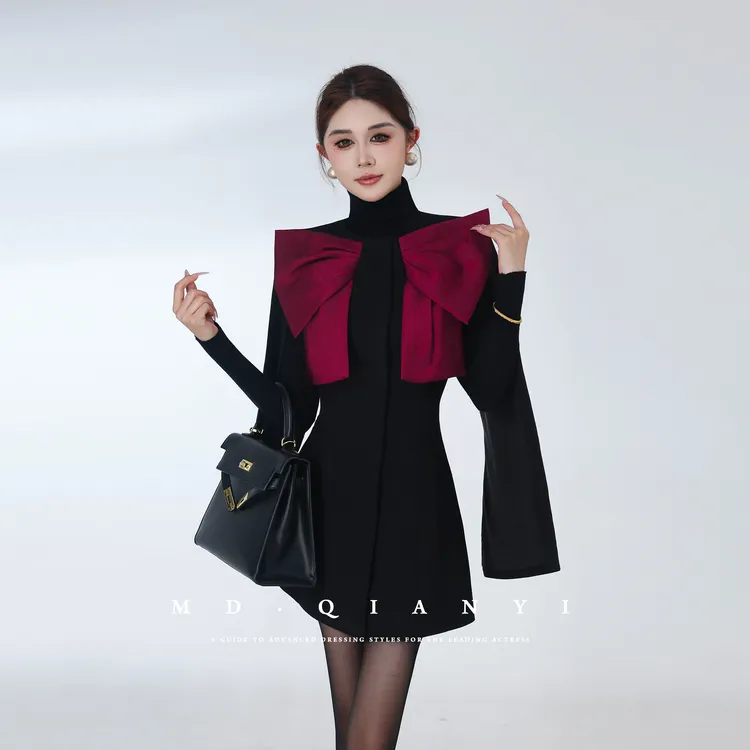 MD定制·杨千亿【知性场域】2025时尚休闲百搭气质轻奢斗篷纯色外套