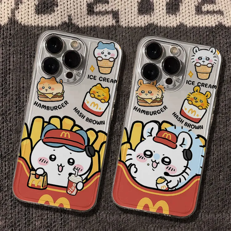 麦当劳吉伊卡哇适用iPhone苹果16华为荣耀OPPO小米VIVO情侣手机壳