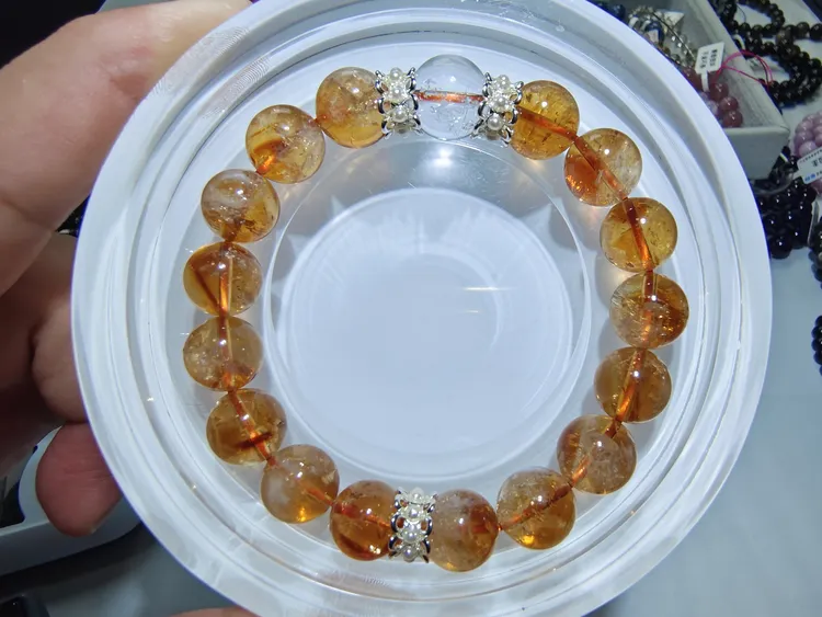 黄塔晶DIY手串水晶创意定制