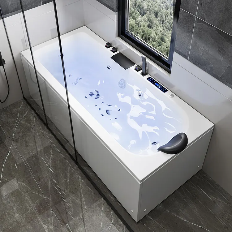 艾吉诺智能恒温浴缸家用小户型浴缸成人冲浪气泡按摩2025新款