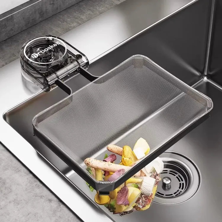 吸盘式厨房水槽过滤网洗碗池剩菜剩饭残渣垃圾一次性沥水网网架子