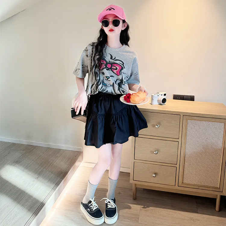 女童裙子夏季2025新款儿童洋气时髦半身裙大童女孩夏款网红蛋糕裙