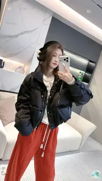 熙薇【花边隐针】2025冬季新款设计师休闲羽绒服外套H6804