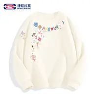 【敖瑞鹏代言】【赠小卡】捷尼拉莫秋季痞帅炸街圆领卫衣长袖潮酷男女