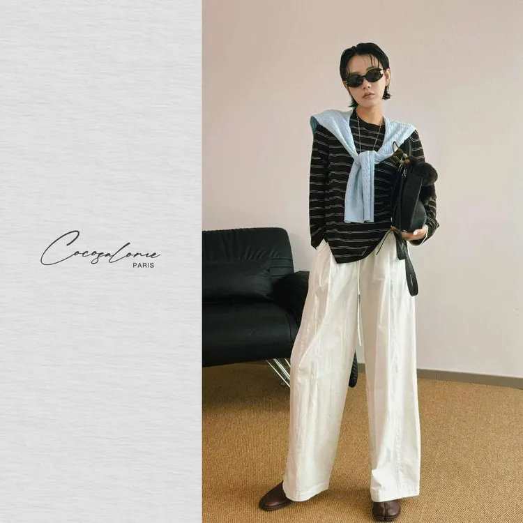 韩彬彬"超薄裤"纯棉空气感薄如蝉翼超轻抗皱神裤2164-1