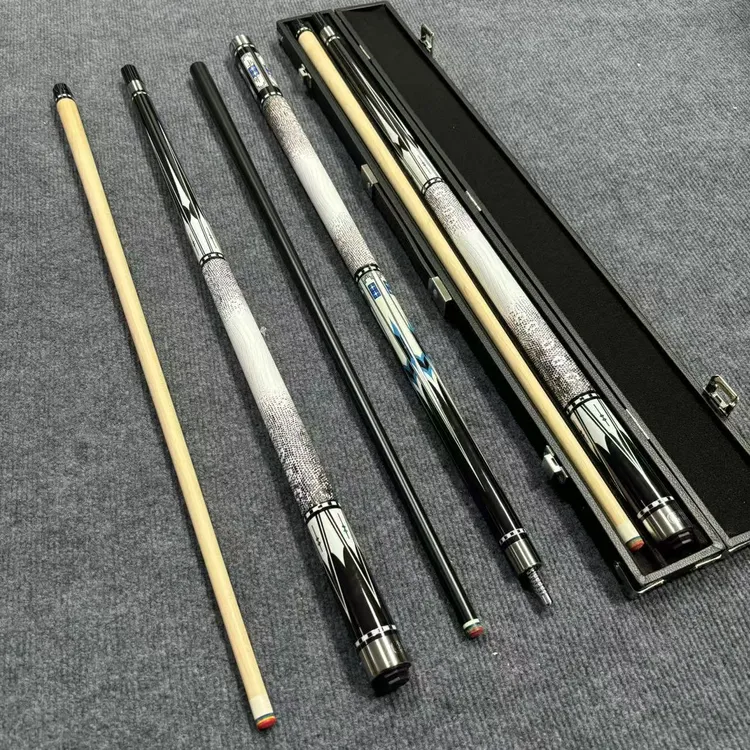 碳纤维专用黑科技中式黑八大头台球杆专业级分体可拆卸包邮
